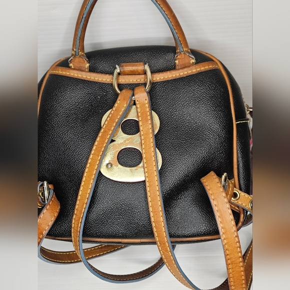 Y2K Dooney&Bourke Square Backpack Purse ,Graffiti Charms, Lindsay Lohan Vintage.